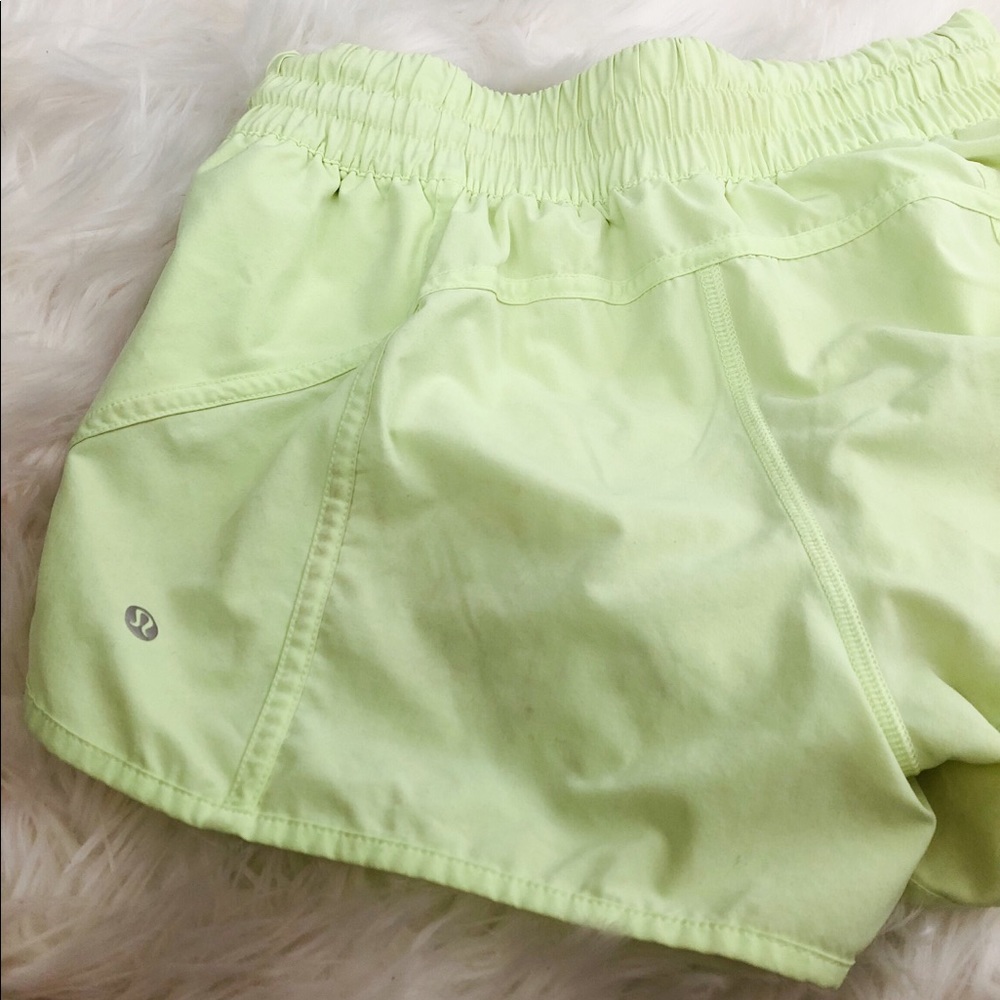 lululemon neon shorts size 10